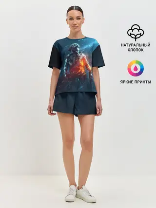 Женская пижама с шортами / BATTLEFIELD / Батлфилд
