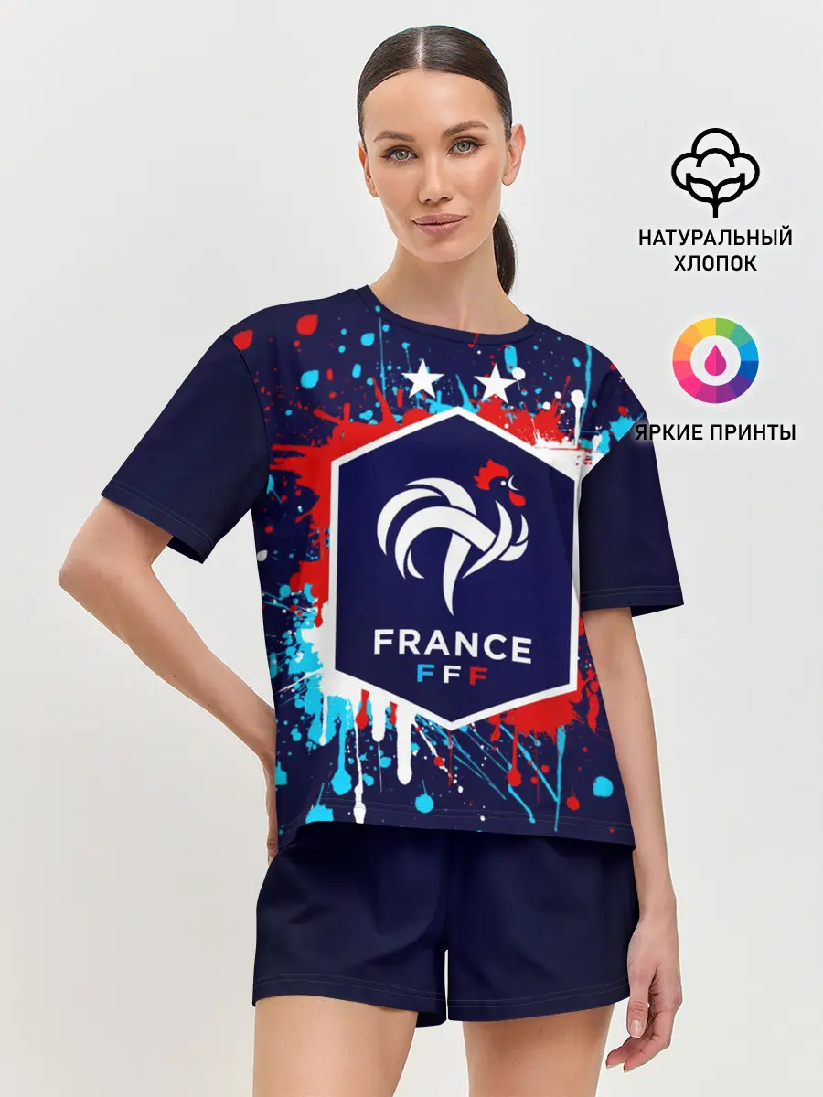 Женская пижама с шортами / Сборная Франции