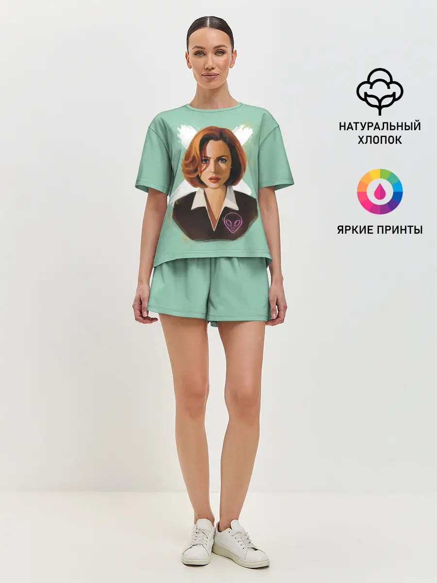 Женская пижама с шортами / Дана Скалли