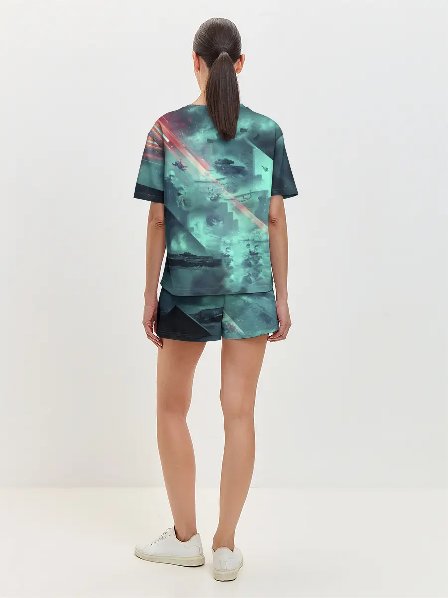 Женская пижама с шортами / Баттлфилд 2042