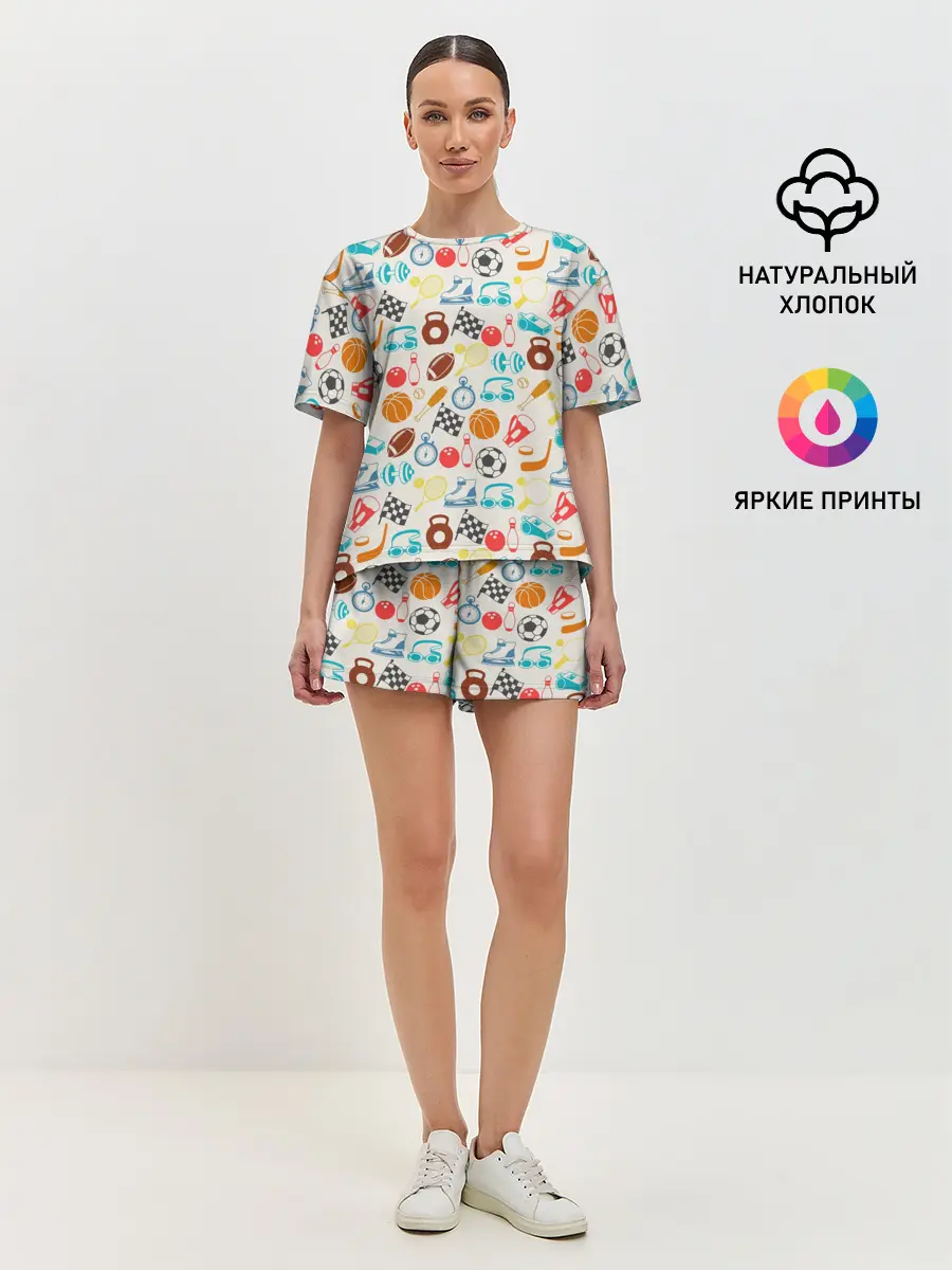 Женская пижама с шортами / Спорт