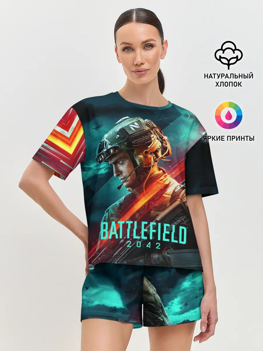 Женская пижама с шортами / Battlefield 2042 Soldier