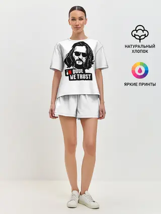Женская пижама с шортами / In Dude we trust