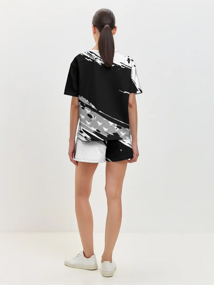 Женская пижама с шортами / Haikyuu!! Ворон иероглиф