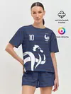 Женская пижама с шортами / Мбаппе в стиле формы Франции