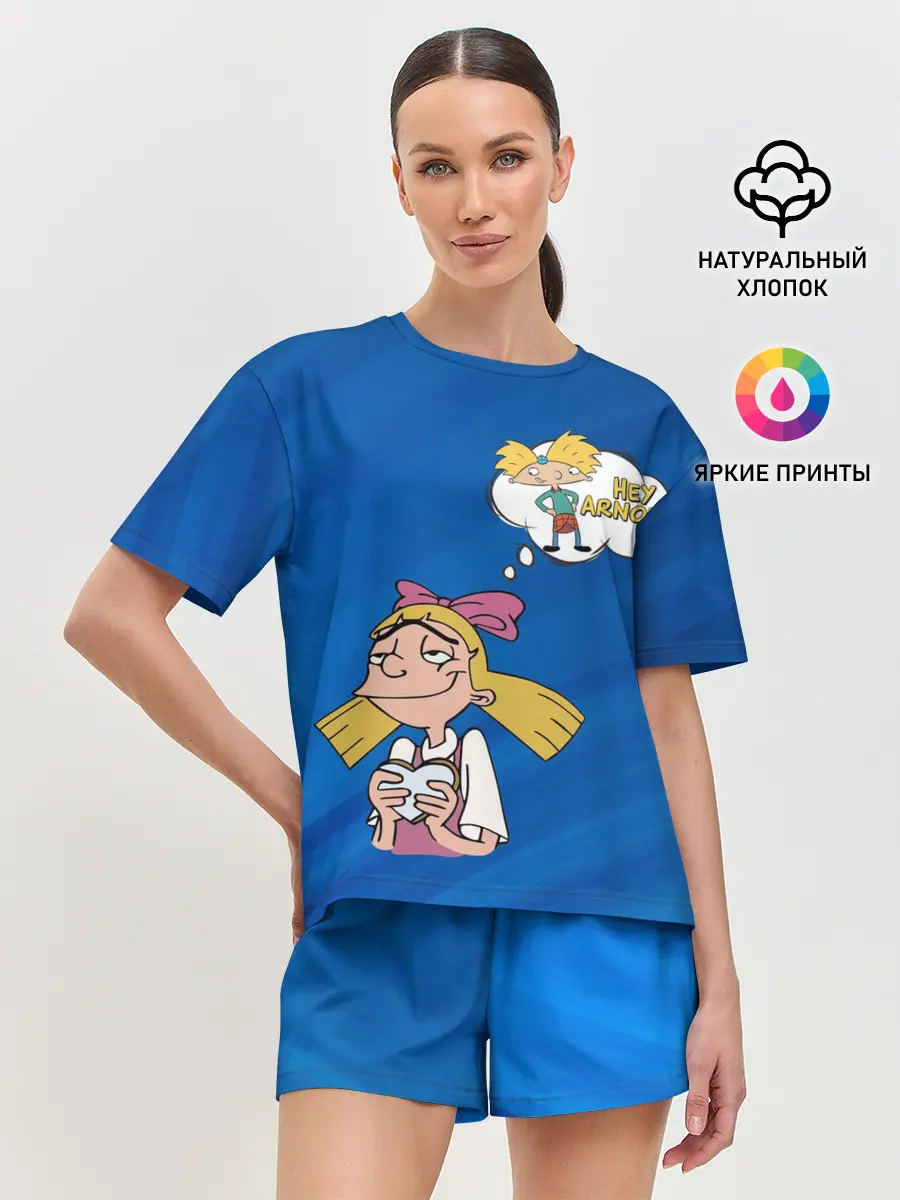 Женская пижама с шортами / Хельга и Арнольд