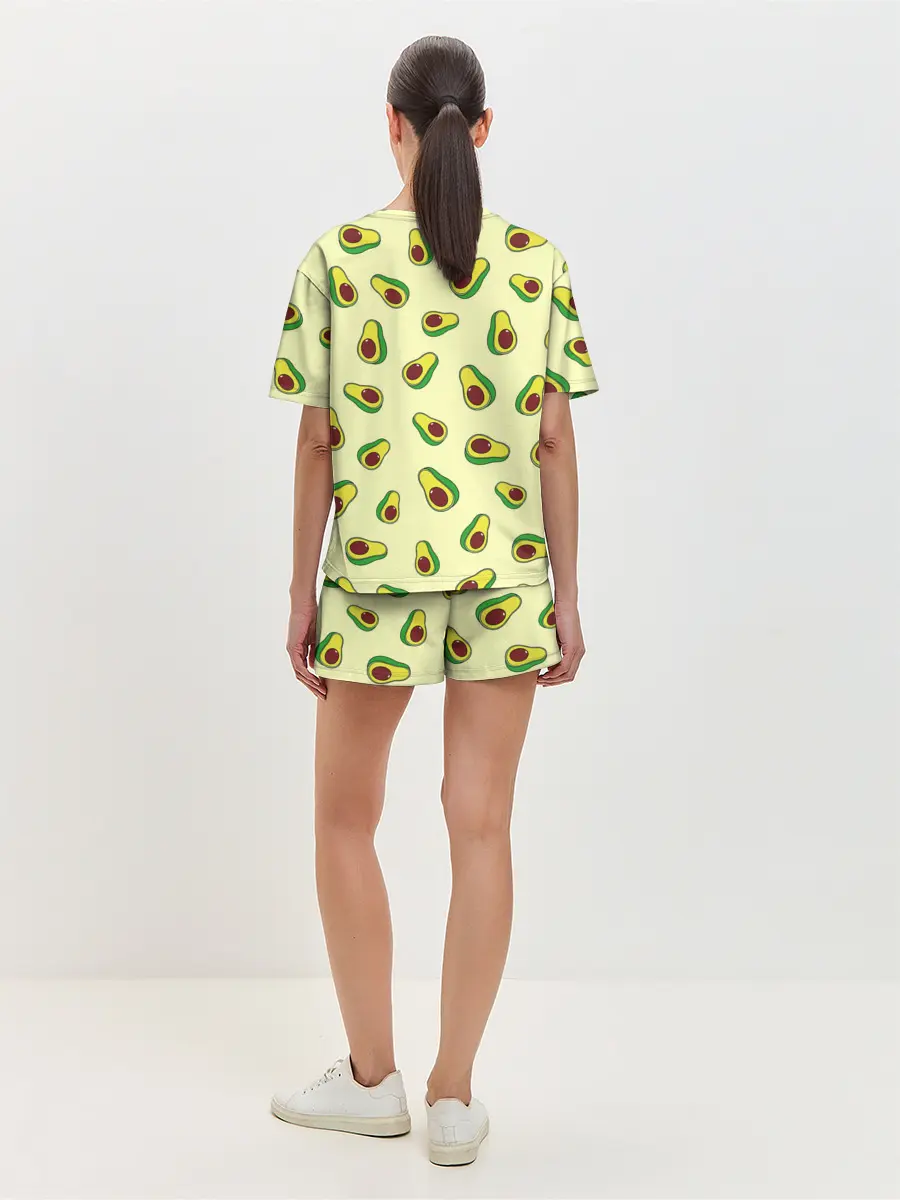 Женская пижама с шортами / Авокадо / Avocado