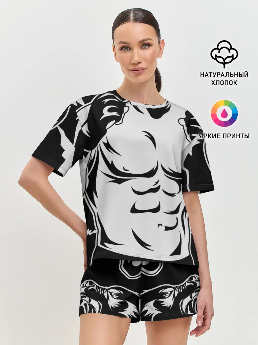 Женская пижама с шортами / Хабиб Нурмагомедов