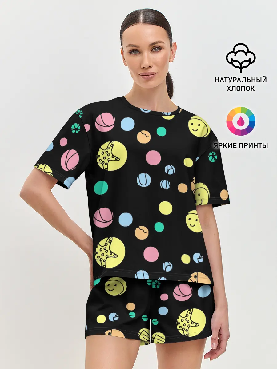 Женская пижама с шортами / На пляж