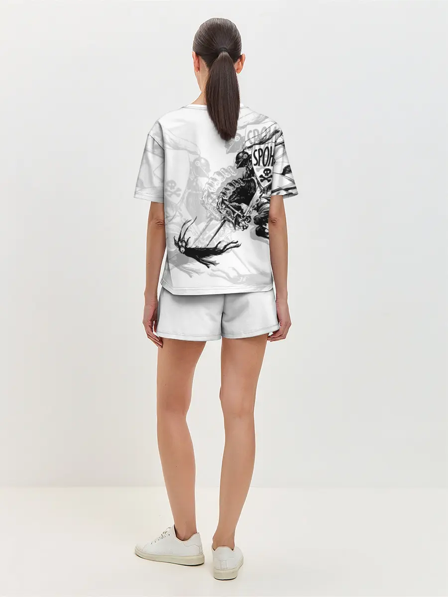 Женская пижама с шортами / Всадник и чёрт