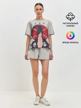 Женская пижама с шортами / Hyakkimaru Demon