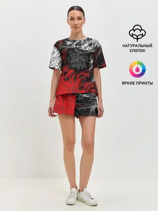 Женская пижама с шортами / Викинги