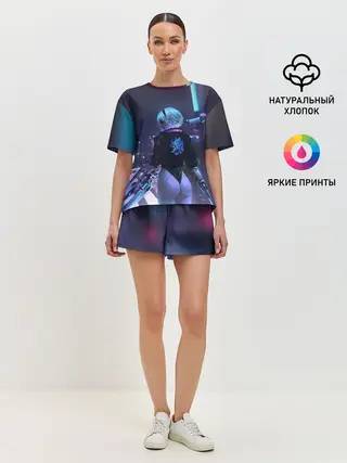 Женская пижама с шортами / Nier X Cyberpunk