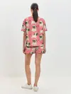 Женская пижама с шортами / Мопсики и Сердечки