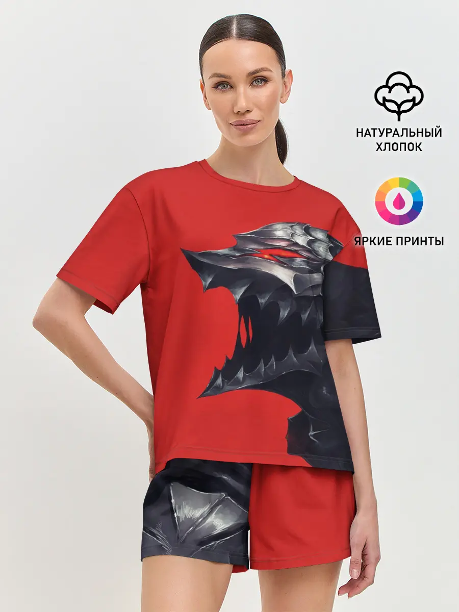 Женская пижама с шортами / BERSERK маска