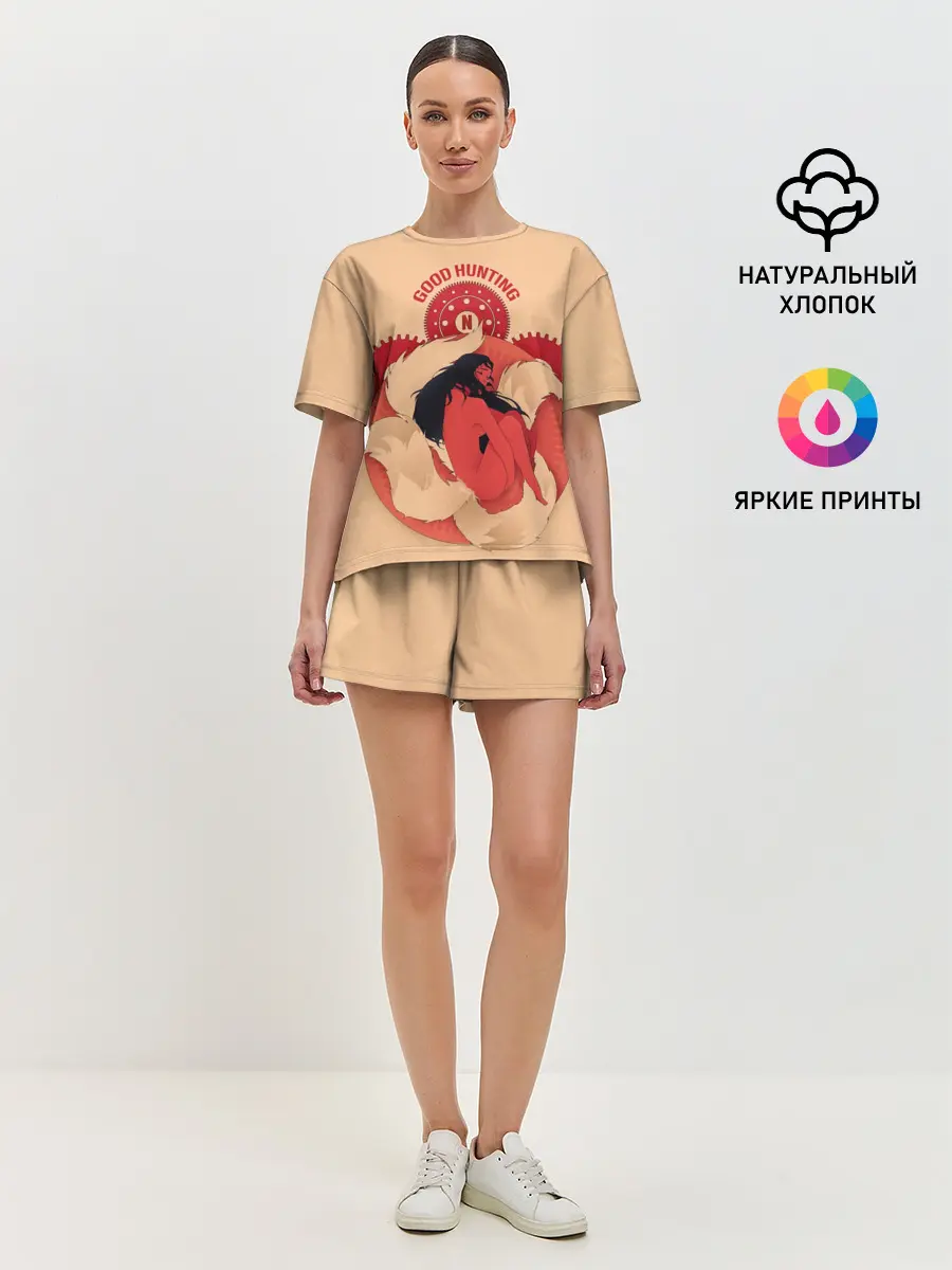 Женская пижама с шортами / Любовь, смерть и роботы. Good hunting