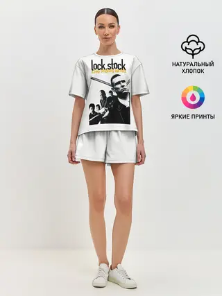 Женская пижама с шортами / Карты, деньги, два ствола.