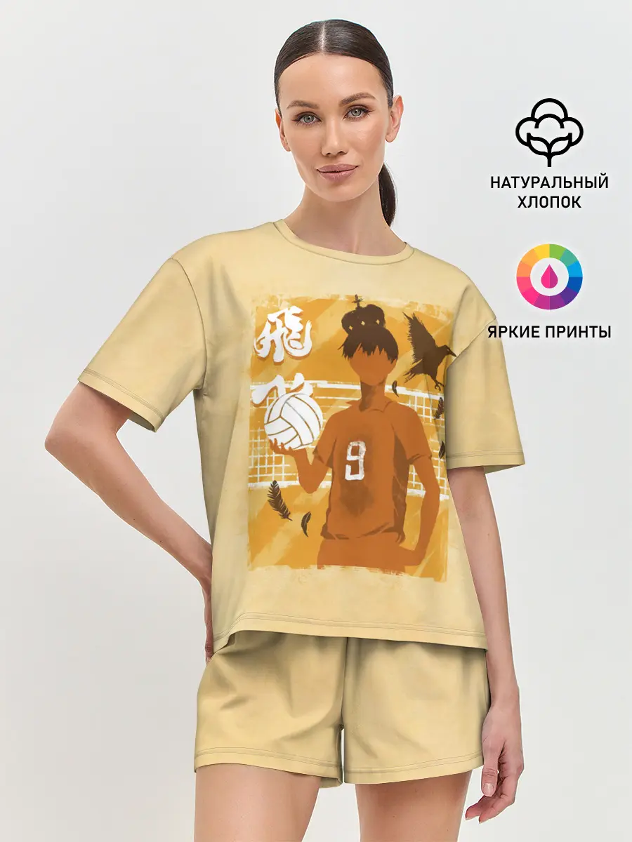 Женская пижама с шортами / Тобио Кагеяма Haikyuu!!