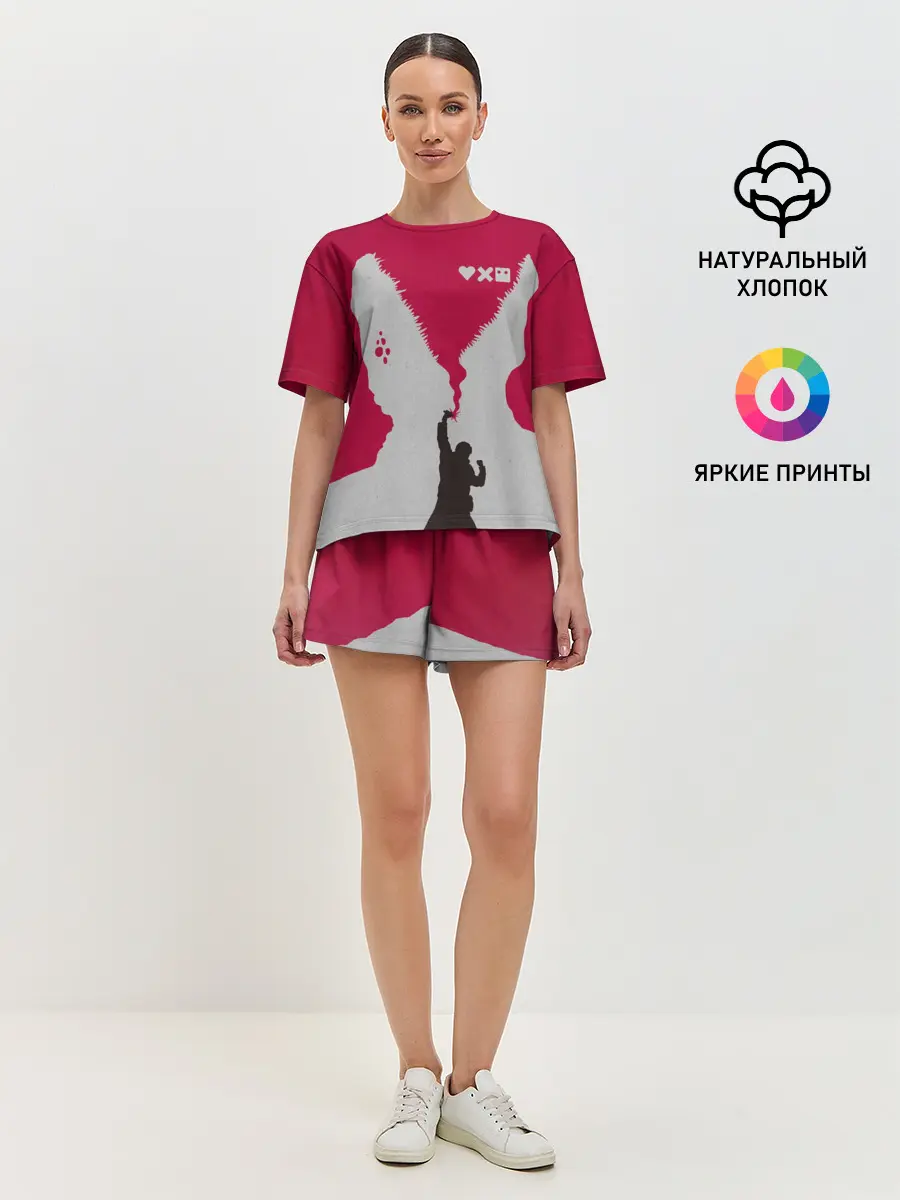 Женская пижама с шортами / Love Death And Robots. Тайная война