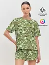 Женская пижама с шортами / Камуфляж из черепов