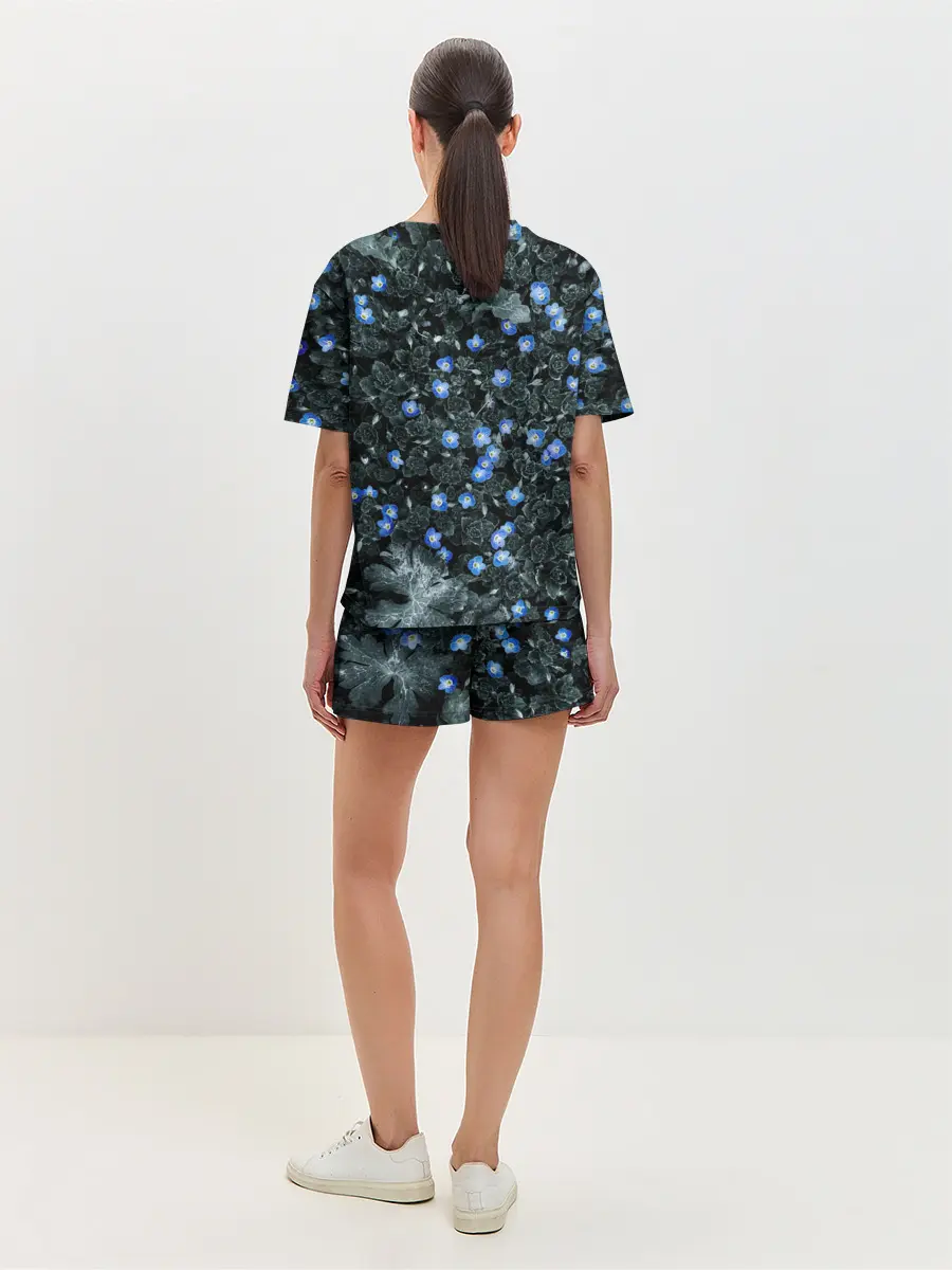 Женская пижама с шортами / Маленькие ЦветЫ