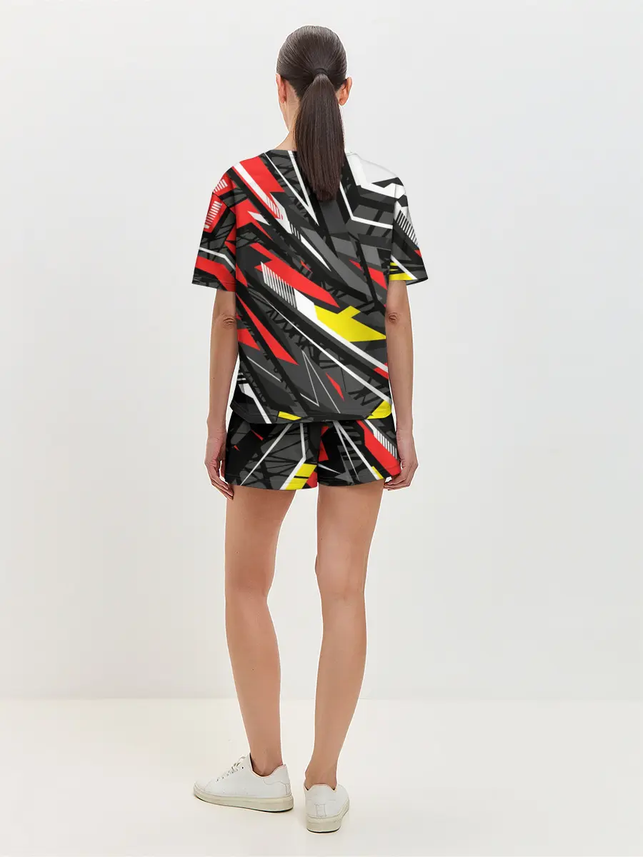 Женская пижама с шортами / Фон. Абстракция.