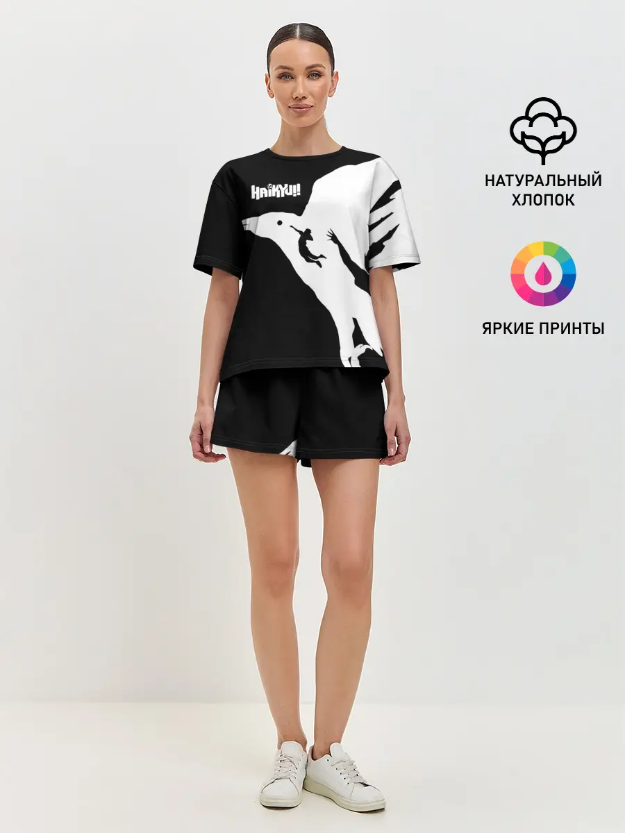 Женская пижама с шортами / Ворон Карасуно Haikyu!!