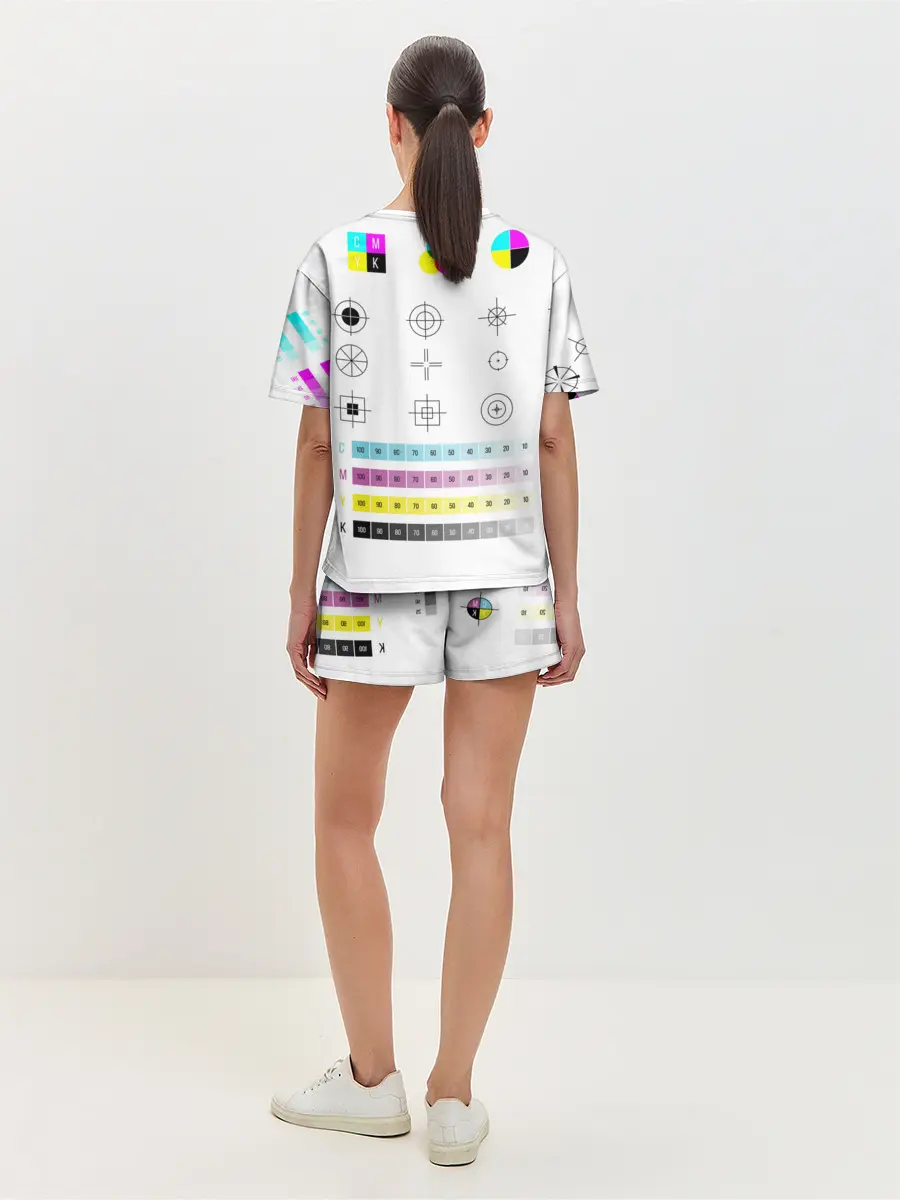 Женская пижама с шортами / CMYK