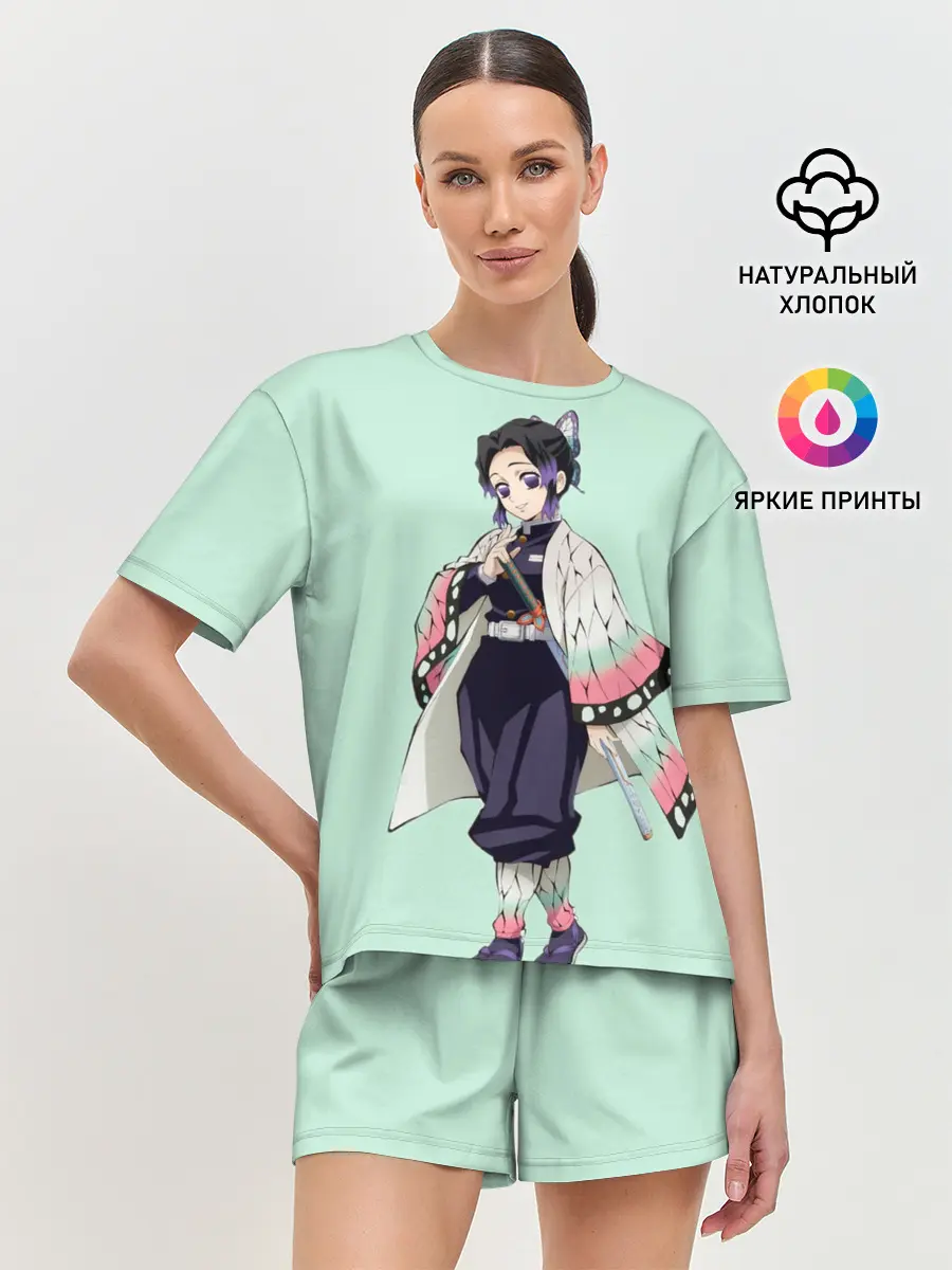 Женская пижама с шортами / Шинобу Кочо, Столб Насекомого