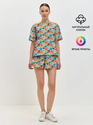 Женская пижама с шортами / Фишки