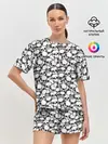 Женская пижама с шортами / Черепа