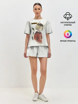 Женская пижама с шортами / Кенма Козуме | Haikyuu!!