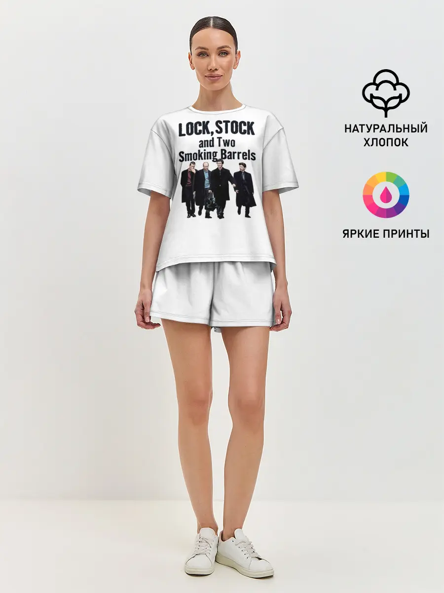 Женская пижама с шортами / Карты Деньги Два Ствола Герои