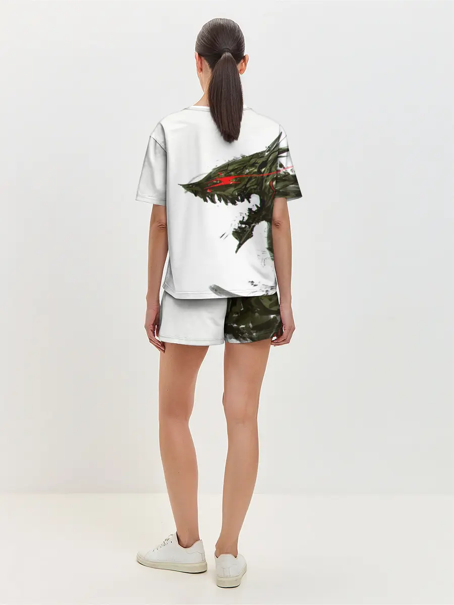 Женская пижама с шортами / БЕРСЕРК красками