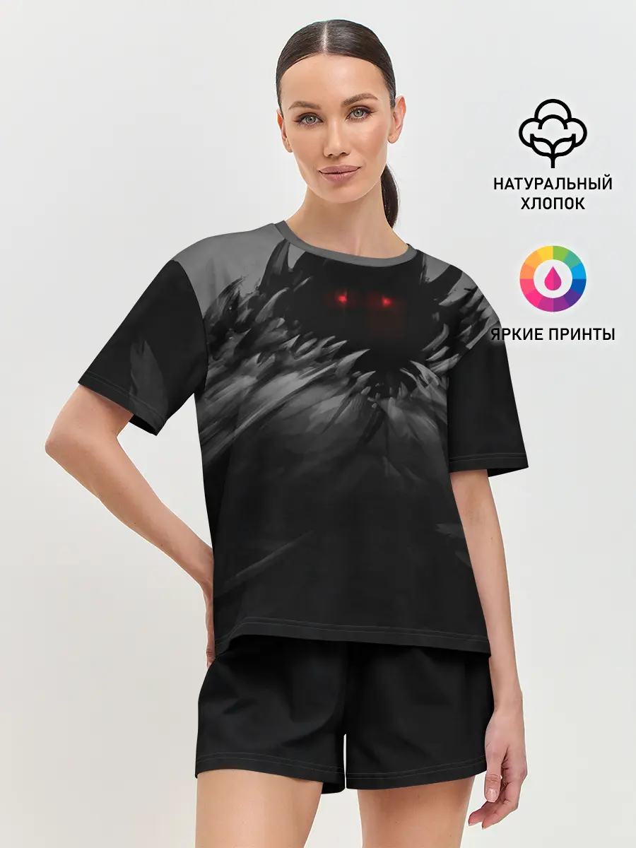 Женская пижама с шортами / Тёмный личь