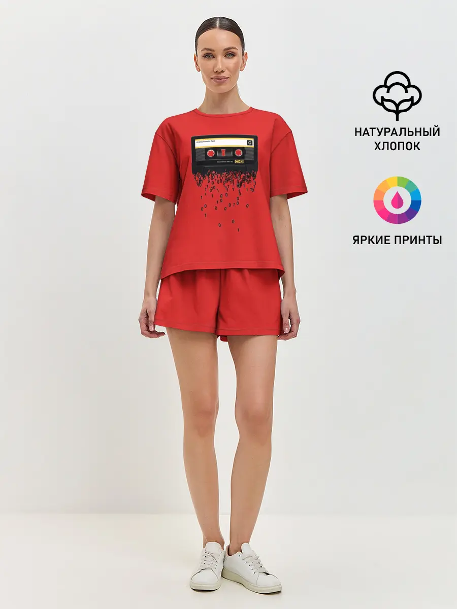 Женская пижама с шортами / The death of the cassette tape