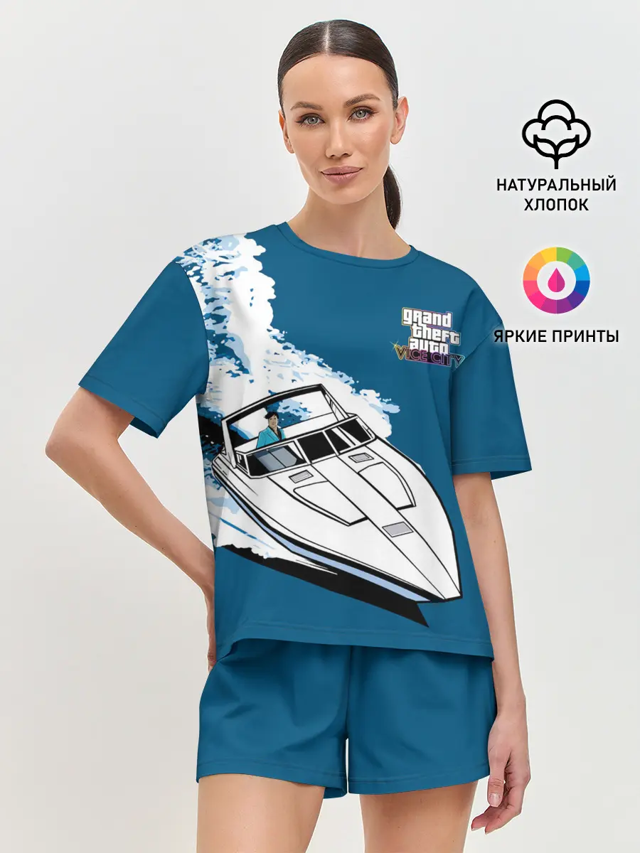 Женская пижама с шортами / Tommy on board