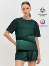 Женская пижама с шортами / Luxury Green