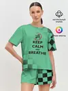 Женская пижама с шортами / KEEP CALM and BREATHE
