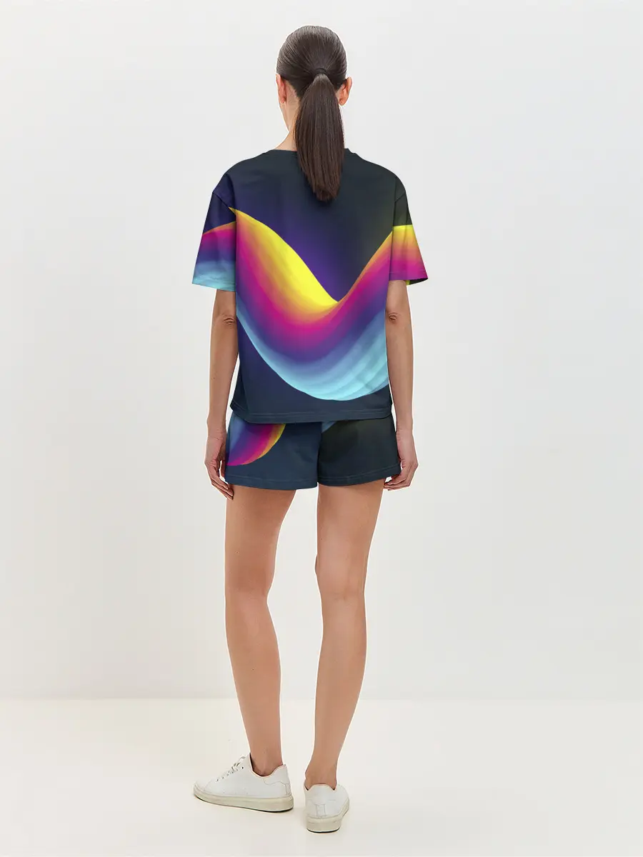 Женская пижама с шортами / Neon wire