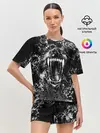 Женская пижама с шортами / Волчья пасть