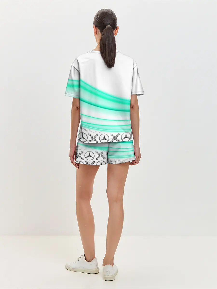 Женская пижама с шортами / МЕРСЕДЕС АКВА / AQUA