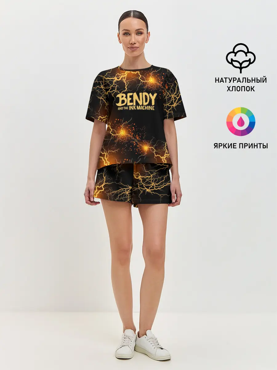 Женская пижама с шортами / BENDY LOGO