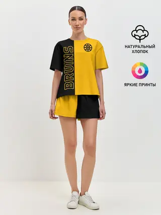 Женская пижама с шортами / NHL BOSTON BRUINS