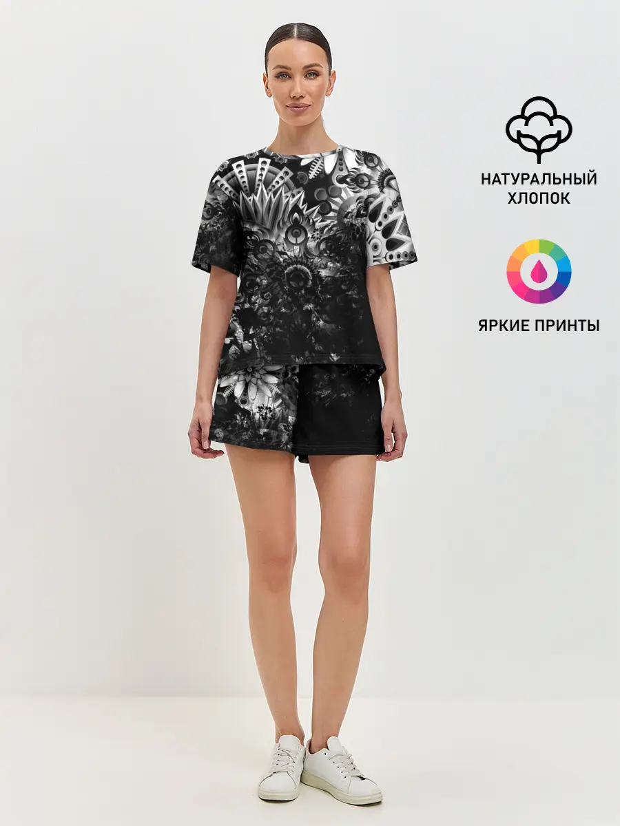 Женская пижама с шортами / Floral Pattern