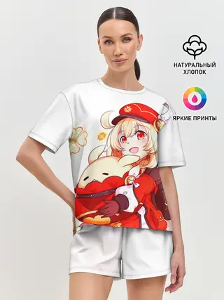 Женская пижама с шортами / Геншин Импакт Кли