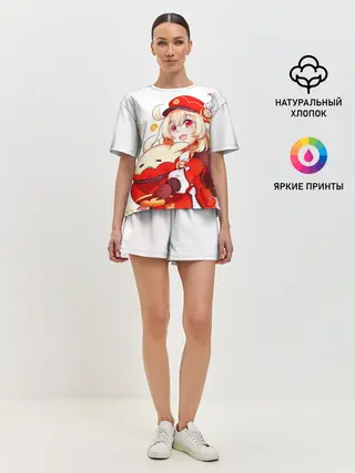 Женская пижама с шортами / Геншин Импакт Кли