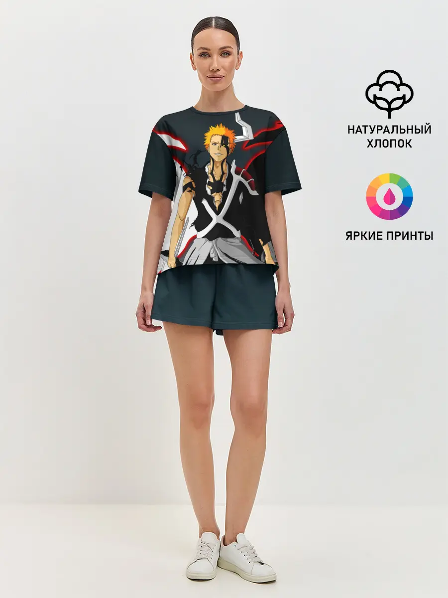 Женская пижама с шортами / Блич Ичиго Куросаки