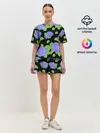 Женская пижама с шортами / Синие розы
