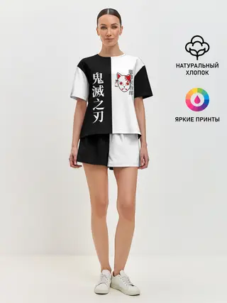 Женская пижама с шортами / МАСКА ТАНДЖИРО / TANJIRO MASK